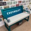 Custom Teal Chevrolet Bench
