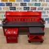 Custom Red & Black Chevrolet Bench / Table / Stool