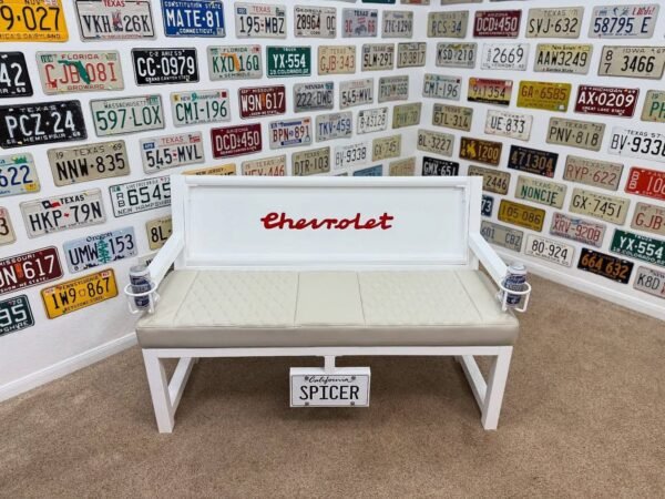 Custom Chevrolet Themed Bench