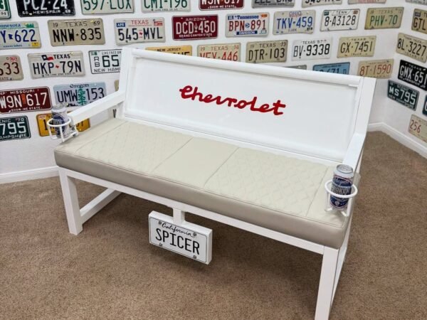 Custom Chevrolet Themed Bench