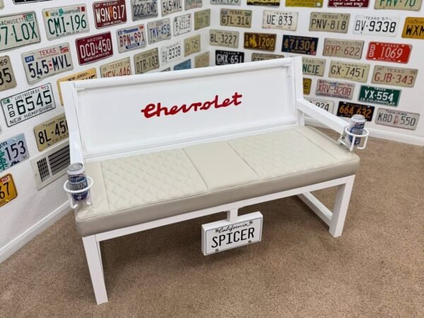 Custom Chevrolet Themed Bench