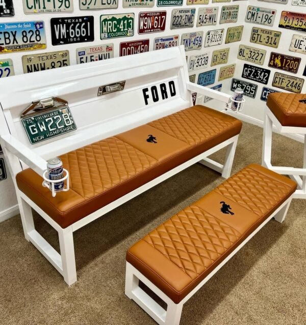 Custom White & Brown Ford Heritage Tailgate Complete Set