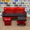 Custom Red & Black Chevrolet Bench / Table / Stool