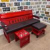 Custom Red & Black Chevrolet Bench / Table / Stool