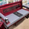 IMG_2239 Custom Red Chevrolet Furniture Set – Bench, Stools, Console & Tables