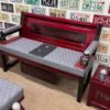 IMG_2240 Custom Red Chevrolet Furniture Set – Bench, Stools, Console & Tables