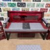IMG_2247 Custom Red Chevrolet Furniture Set – Bench, Stools, Console & Tables