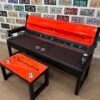 Costom Orange & Black Chevrolet Bench / Table