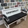Custom White & Black Chevrolet Bench