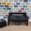 Custom Black Chevrolet Bench & Table