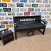 Custom Black Chevrolet Bench & Table