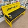 Custom Yellow & Black Chevrolet Bench