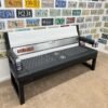 Custom GMC White, Black & Ash Tailgate Bench