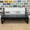 Custom GMC White, Black & Ash Tailgate Bench