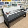 Custom GMC White, Black & Ash Tailgate Bench