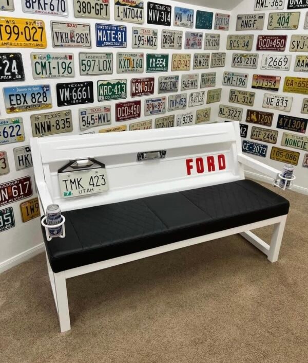 Screenshot Custom White & Black Ford Bench