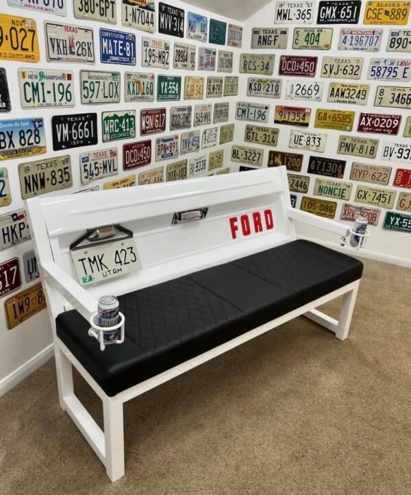 Screenshot Custom White & Black Ford Bench