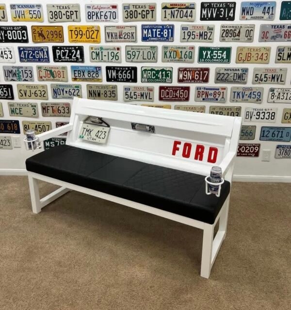 Screenshot Custom White & Black Ford Bench