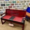 Custom Black & Red GMC Bench