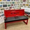 Custom Red & Black GMC Bench