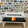 Custom Toyota White & Black Bench