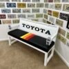 Custom Toyota White & Black Bench