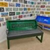 Custom VOLKSWAGEN Green & Black Bench