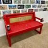 Custom 49ERS Red Bench