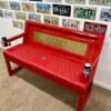 Custom 49ERS Red Bench