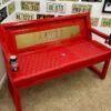 Custom 49ERS Red Bench