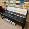Custom Chevrolet White & Black/Brown Bench