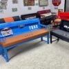 Custom Blue & Brown Ford Bronco  Bench