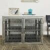 Custom Steel Table with Storage Cabinet