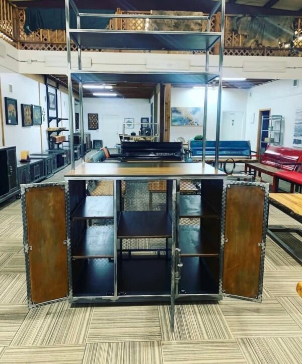 Screenshot Custom Shelving Unit TV Stand with Storage