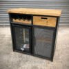 IMG_2963 Custom Metal Home Bar / Wine Cabinet with Mini Wine Fridge