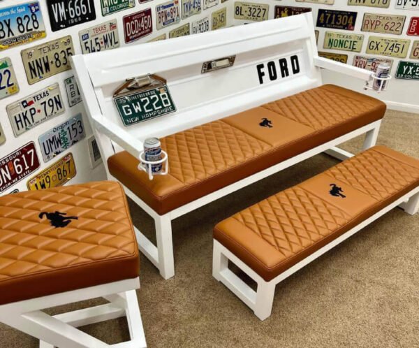 Custom White & Brown Ford Heritage Tailgate Complete Set