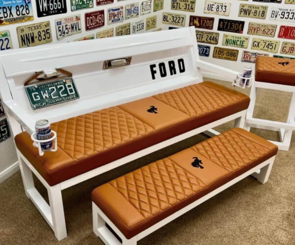 Custom White & Brown Ford Heritage Tailgate Complete Set