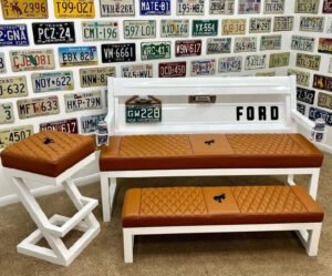 Custom White & Brown Ford Heritage Tailgate Complete Set