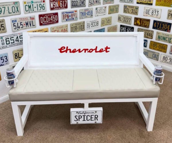 Custom Chevrolet Themed Bench