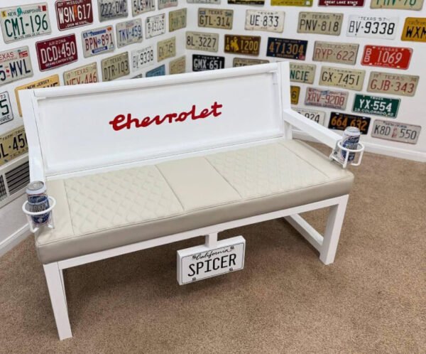 Custom Chevrolet Themed Bench