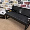 Custom Black Bench & Table Set
