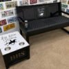 Custom Black Bench & Table Set