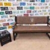 Custom Brown Houston Texans Bench & Table Set