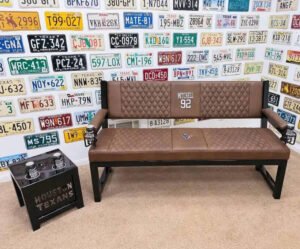 New Project (81) (1) Custom Brown Houston Texans Bench & Table Set