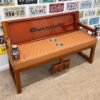 Custom Orange Chevrolet Bench with Quilted Seat